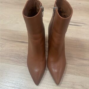 Marc Fisher Tan Leather Heeled Boots